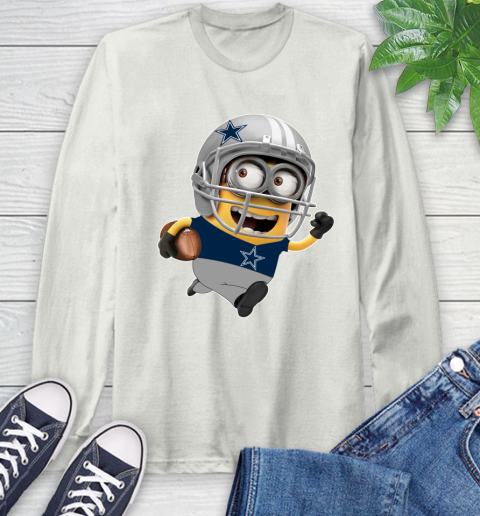 NFL Dallas Cowboys Minions Disney Football Sports Long Sleeve T-Shirt 12