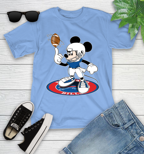 NFL Football Buffalo Bills Cheerful Mickey Disney Shirt Youth T-Shirt - Image 12