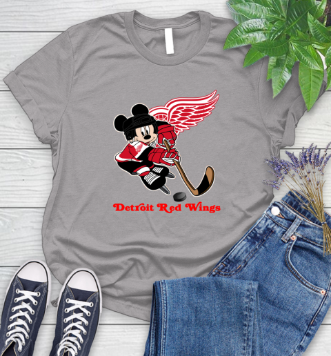 NHL Detroit Red Wings Mickey Mouse Disney Hockey T Shirt