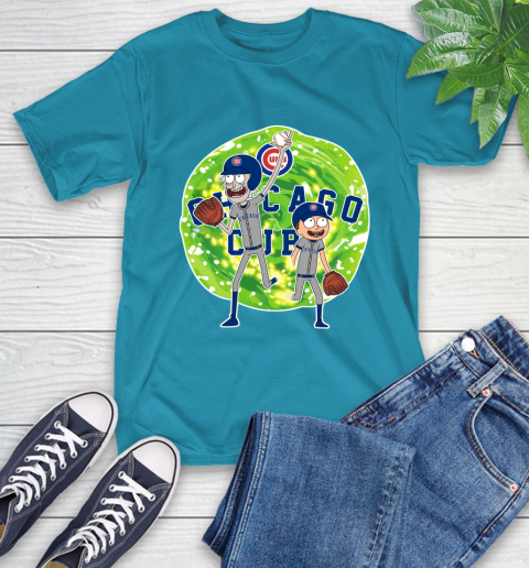 MLB Chicago Cubs Rick And Morty Baseball Sports T-Shirt 8