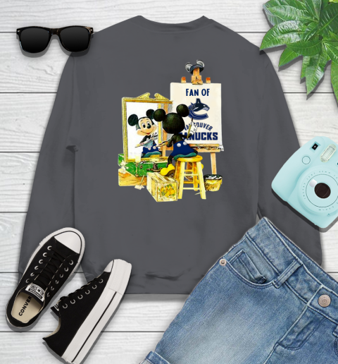 NHL Hockey Vancouver Canucks Mickey Drawing Shirt 30