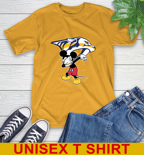 Nashville Predators NHL Hockey Dabbing Mickey Disney Sports T-Shirt 3