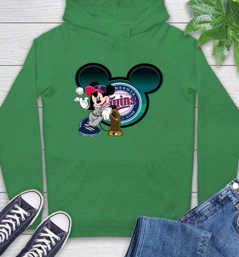 MLB Minnesota Twins The Commissioner's Trophy Mickey Mouse Disney Hoodie 8
