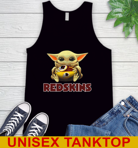 NFL Football Washington Redskins Baby Yoda Star Wars Shirt Tank Top 2