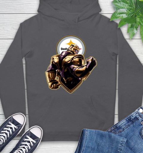 NFL Thanos Avengers Endgame Football Sports Pittsburgh Steelers Hoodie 7
