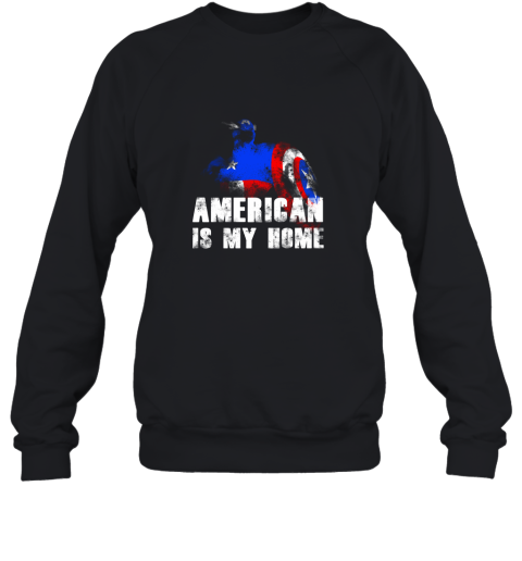 America Is My Home Captain America 4th Of July Sweatshirt