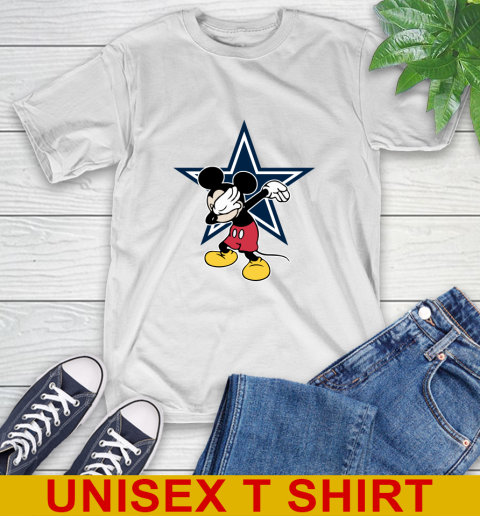 Dallas Cowboys NFL Football Dabbing Mickey Disney Sports T-Shirt