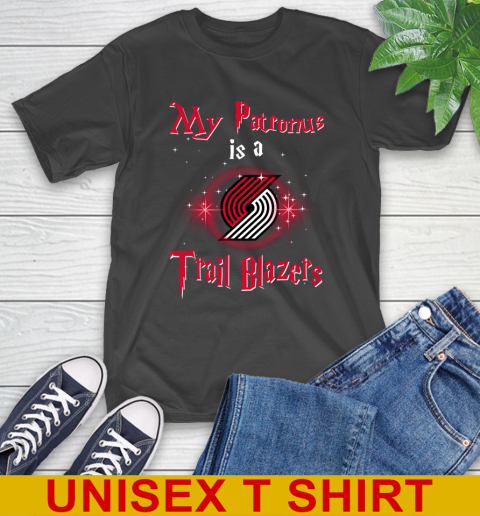 NBA Basketball Harry Potter My Patronus Is A Portland Trail Blazers T-Shirt