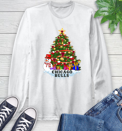 Chicago Bulls Merry Christmas NBA Basketball Sports Long Sleeve T-Shirt