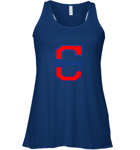 urz8 cleveland hometown indian tribe vintage flowy tank 32 front true royal