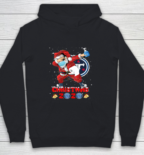 Tennessee Titans Funny Santa Claus Dabbing Christmas 2020 NFL Youth Hoodie