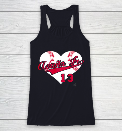 Ronald Acuna Jr Baseball Heart Gameday Racerback Tank - Image 8