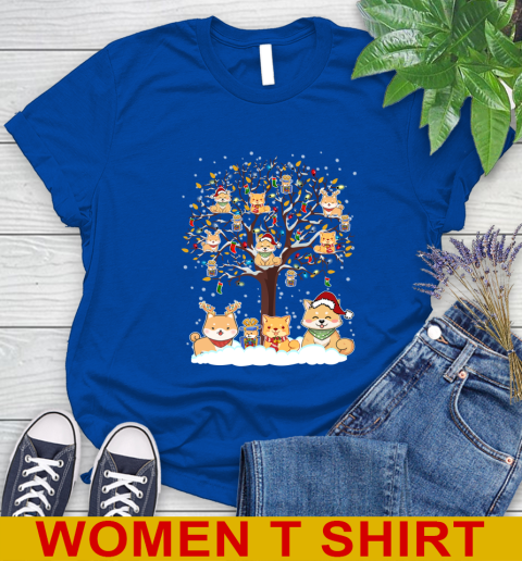Shiba inu dog pet lover light christmas tree shirt 94