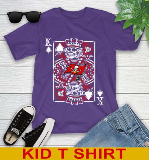 Tampa Bay Buccaneers NFL Football The King Of Spades Death Cards Shirt Youth T-Shirt 3
