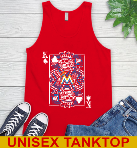 Miami Marlins MLB Baseball The King Of Spades Death Cards Shirt Tank Top 5
