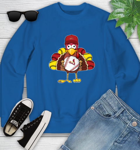 St.Louis Cardinals Turkey thanksgiving Youth Sweatshirt 8