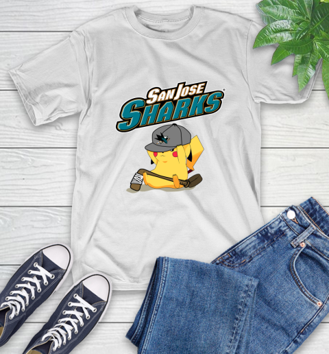 NHL Pikachu Hockey Sports San Jose Sharks T-Shirt