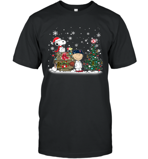 MLB Boston Red Sox Snoopy Charlie Brown Christmas Baseball Commissioner's  Trophy T Shirt Christmas Gift