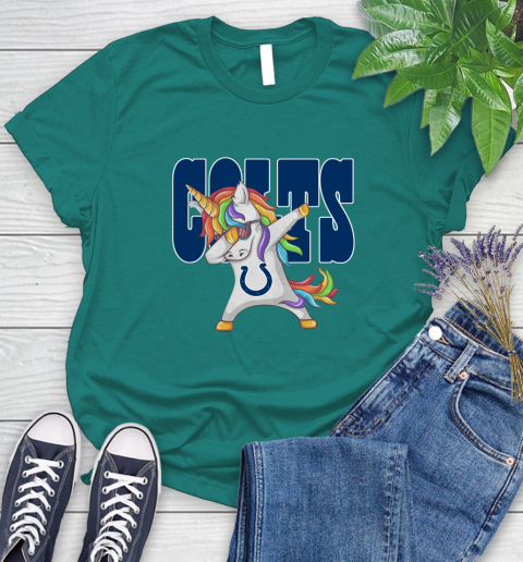Indianapolis Colts NFL Football Funny Unicorn Dabbing Sports Women's T-Shirt 13 Indianapolis Colts NFL Football Funny Unicorn Dabbing Sports Women's T-Shirt - Image 13