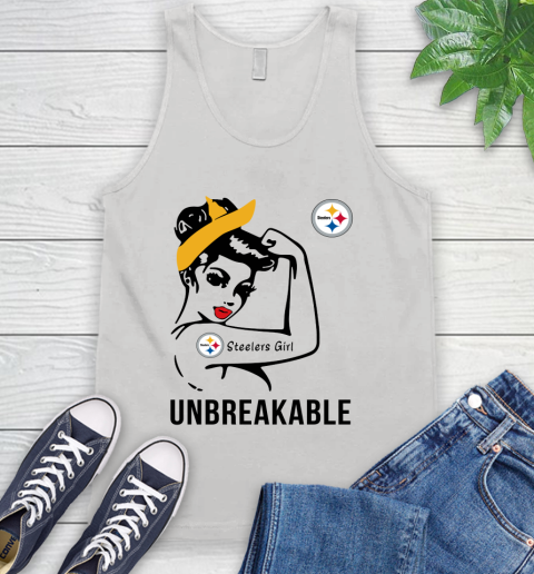 NFL Pittsburgh Steelers Girl Unbreakable Football Sports Tank Top