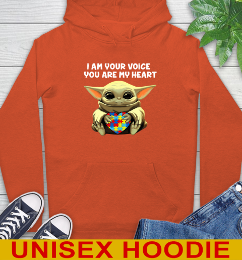 I Am Your Voice You Are My Heart Baby Yoda Autism Awareness Shirt 16