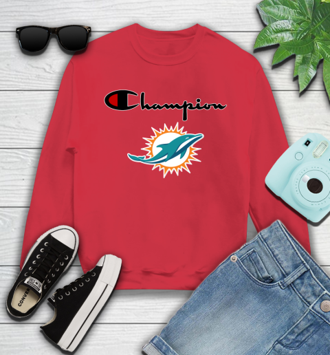 NFL Football Miami Dolphins Champion Shirt Youth Sweatshirt 5