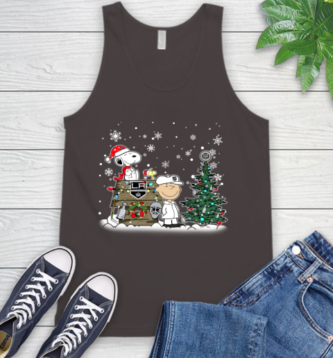 NHL Los Angeles Kings Snoopy Charlie Brown Woodstock Christmas Stanley Cup Hockey Tank Top 6