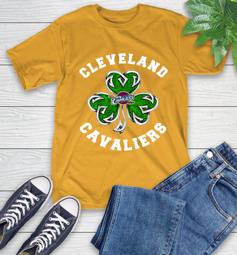 NBA Cleveland Cavaliers Three Leaf Clover St Patrick's Day Basketball Sports T-Shirt 2