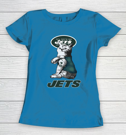 NFL Football My Cat Loves New York Jets Women's T-Shirt 6