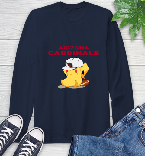 NFL Pikachu Football Sports Arizona Cardinals Long Sleeve T-Shirt 4