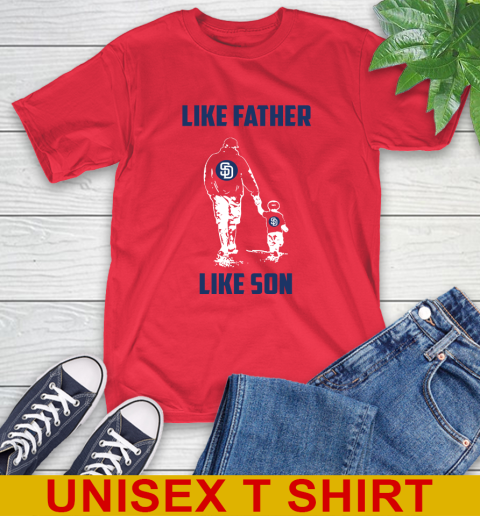 San Diego Padres MLB Baseball Like Father Like Son Sports T-Shirt 12