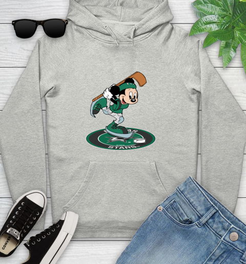 NHL Hockey Dallas Stars Cheerful Mickey Disney Shirt Youth Hoodie 2