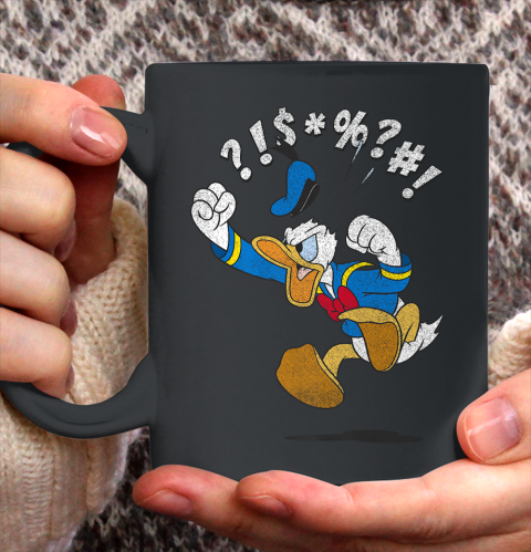 Disney Mickey And Friends Donald Angry Jump Ceramic Mug 11oz