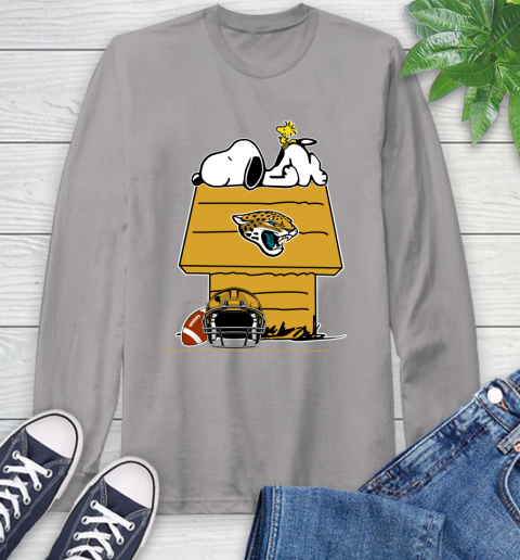 Jacksonville Jaguars NFL Football Snoopy Woodstock The Peanuts Movie Long Sleeve T-Shirt 6