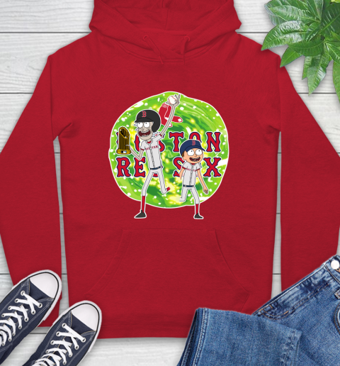 MLB Boston Red Sox Rick And Morty Commissioner's Trophy Baseball Sports Hoodie 10