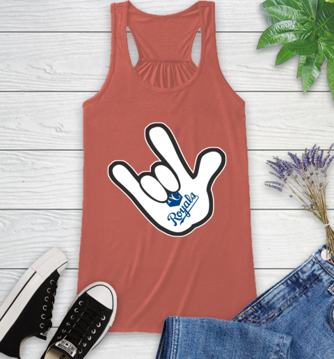 Kansas City Royals MLB Baseball Mickey Rock Hand Disney Racerback Tank 4