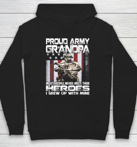 GrandFather gift shirt Proud Army Grandpa Shirt Patriotic Military Veteran T Shirt Hoodie