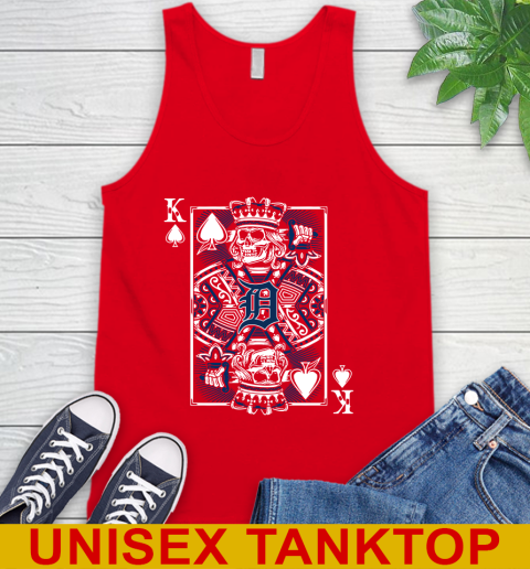 Detroit Tigers MLB Baseball The King Of Spades Death Cards Shirt Tank Top 5