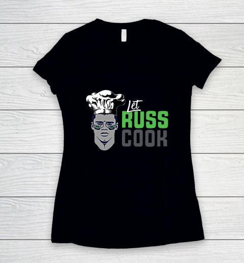 Let Russ Cook Women's V-Neck T-Shirt