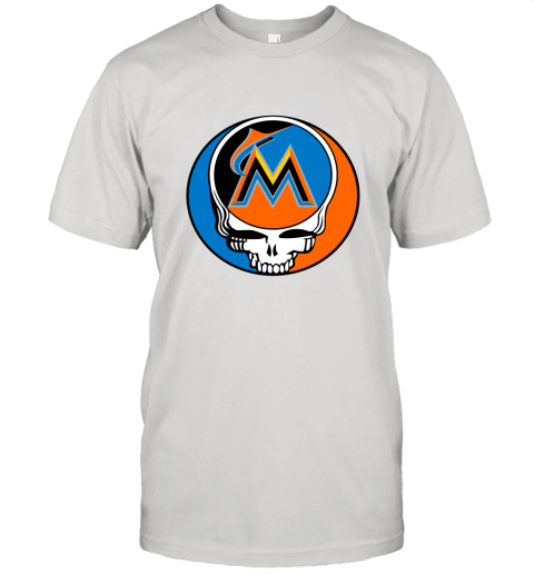 Miami Marlins The Grateful Dead Baseball MLB Mashup Unisex Jersey Tee