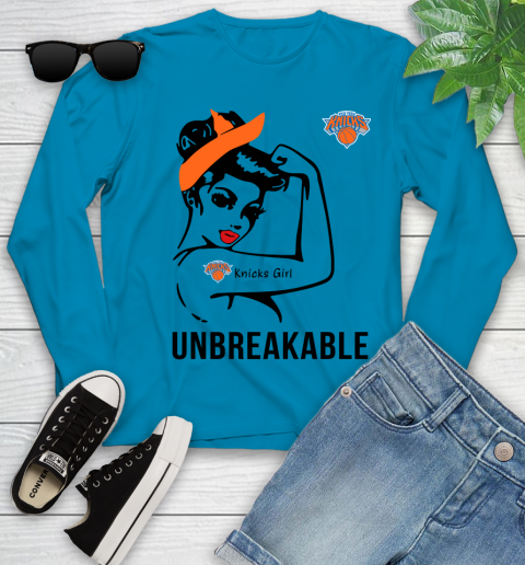 NBA New York Knicks Girl Unbreakable Basketball Sports Youth Long Sleeve 5