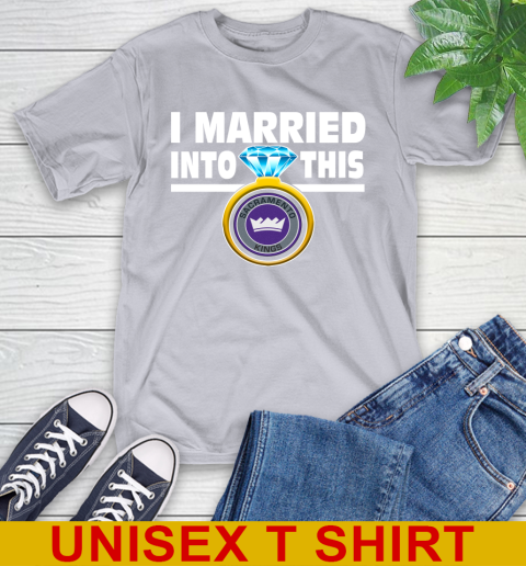 Sacramento Kings NBA Basketball I Married Into This My Team Sports (1) T-Shirt 5