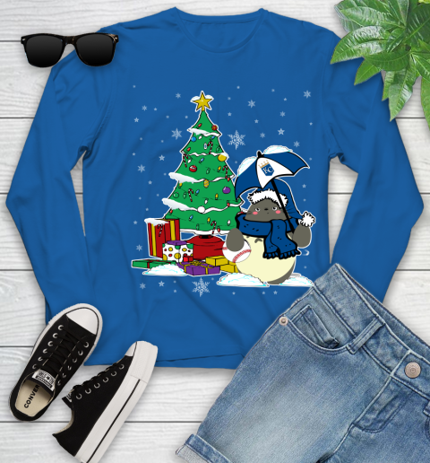 Kansas City Royals MLB Baseball Cute Tonari No Totoro Christmas Sports Youth Long Sleeve 10