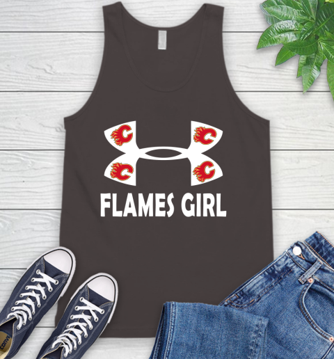 NHL Calgary Flames Girl Under Armour Hockey Sports Tank Top 6