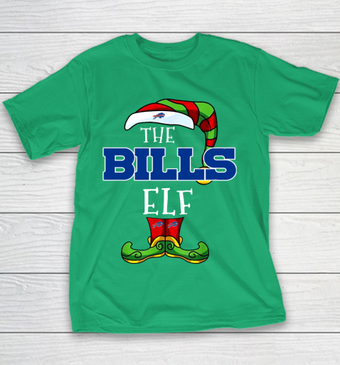Buffalo Bills Christmas ELF Funny NFL Youth T-Shirt 3