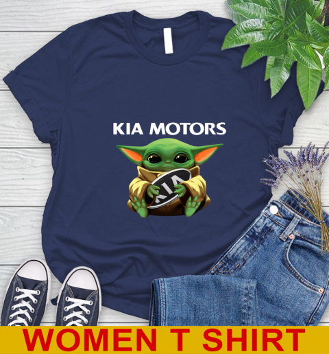 Star Wars Baby Yoda Hugs Kia Motors Car Shirt 96