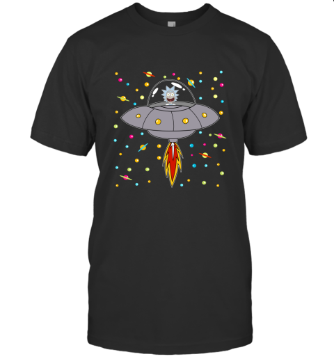 Rick Morty Spaceship In To Galaxy Science Geek Nerd Fan