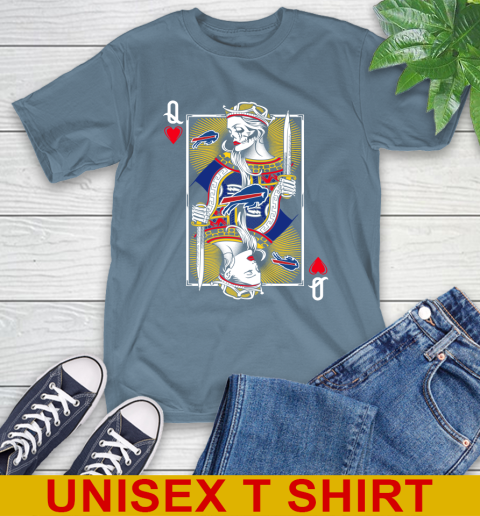 NFL Football Buffalo Bills The Queen Of Hearts Card Shirt T-Shirt 8