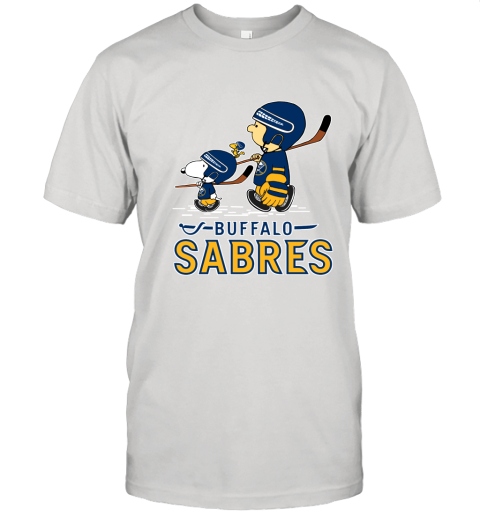 Let's Play Buffalo Sabres Ice Hockey Snoopy NHL Unisex Jersey Tee