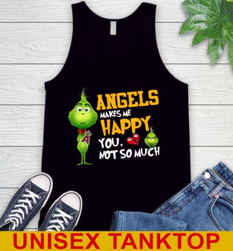 MLB Los Angeles Angels Makes Me Happy You Not So Much Grinch Baseball Sports Tank Top
